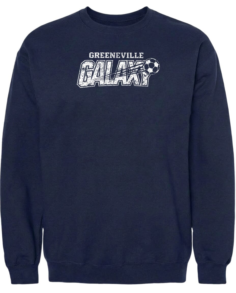 ADULT Greeneville Galaxy Distressed Chest Logo T Shirt | Hoodie | Long Sleeve | Sweatshirt | Crew Neck | Tank Top Fiesta Doodle waterproof vinyl sticker. dishwasher safe outdoor sticker.