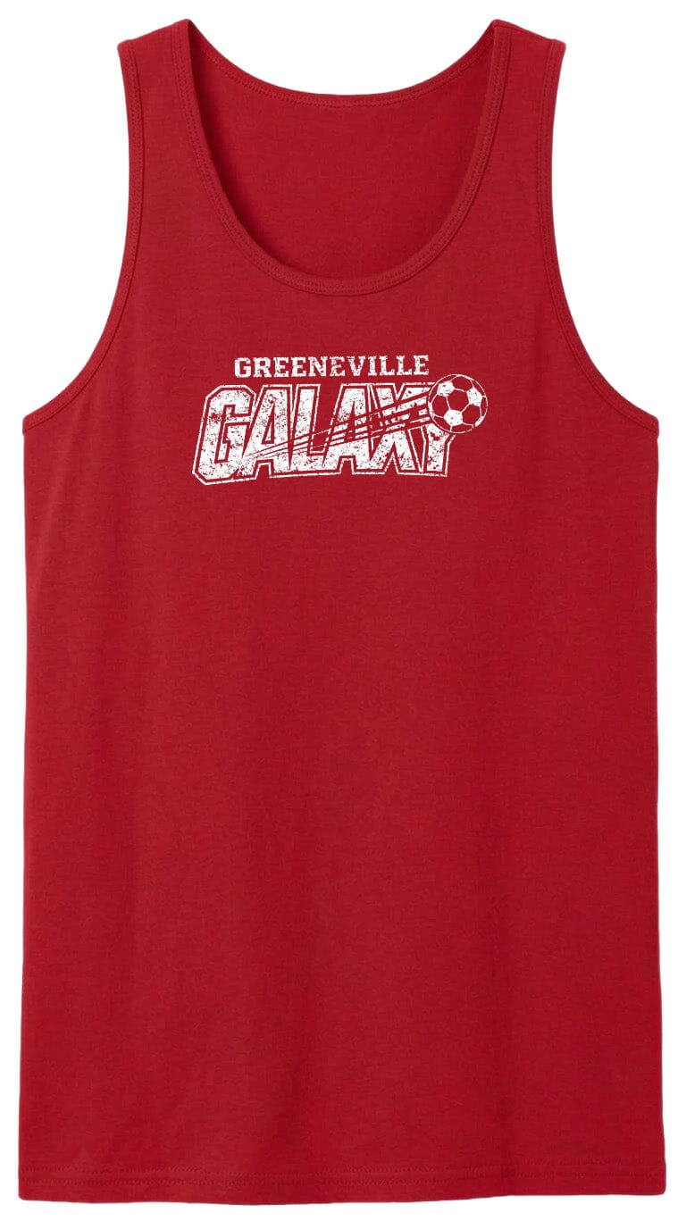 ADULT Greeneville Galaxy Distressed Chest Logo T Shirt | Hoodie | Long Sleeve | Sweatshirt | Crew Neck | Tank Top Fiesta Doodle waterproof vinyl sticker. dishwasher safe outdoor sticker.