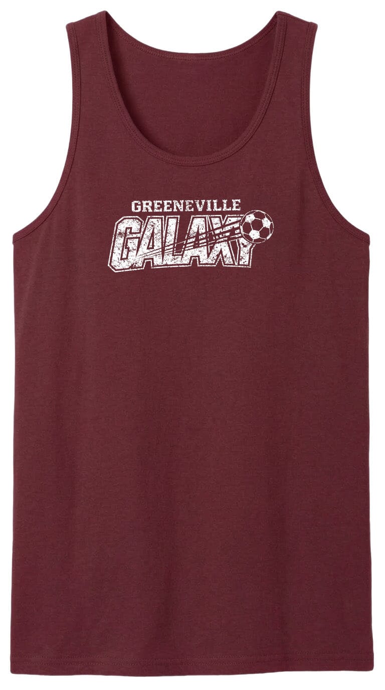 ADULT Greeneville Galaxy Distressed Chest Logo T Shirt | Hoodie | Long Sleeve | Sweatshirt | Crew Neck | Tank Top Fiesta Doodle waterproof vinyl sticker. dishwasher safe outdoor sticker.