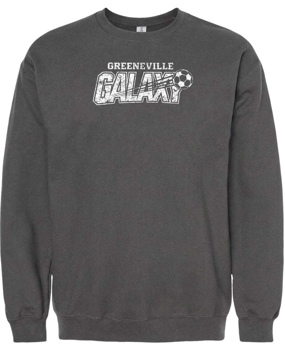 ADULT Greeneville Galaxy Distressed Chest Logo T Shirt | Hoodie | Long Sleeve | Sweatshirt | Crew Neck | Tank Top Fiesta Doodle waterproof vinyl sticker. dishwasher safe outdoor sticker.