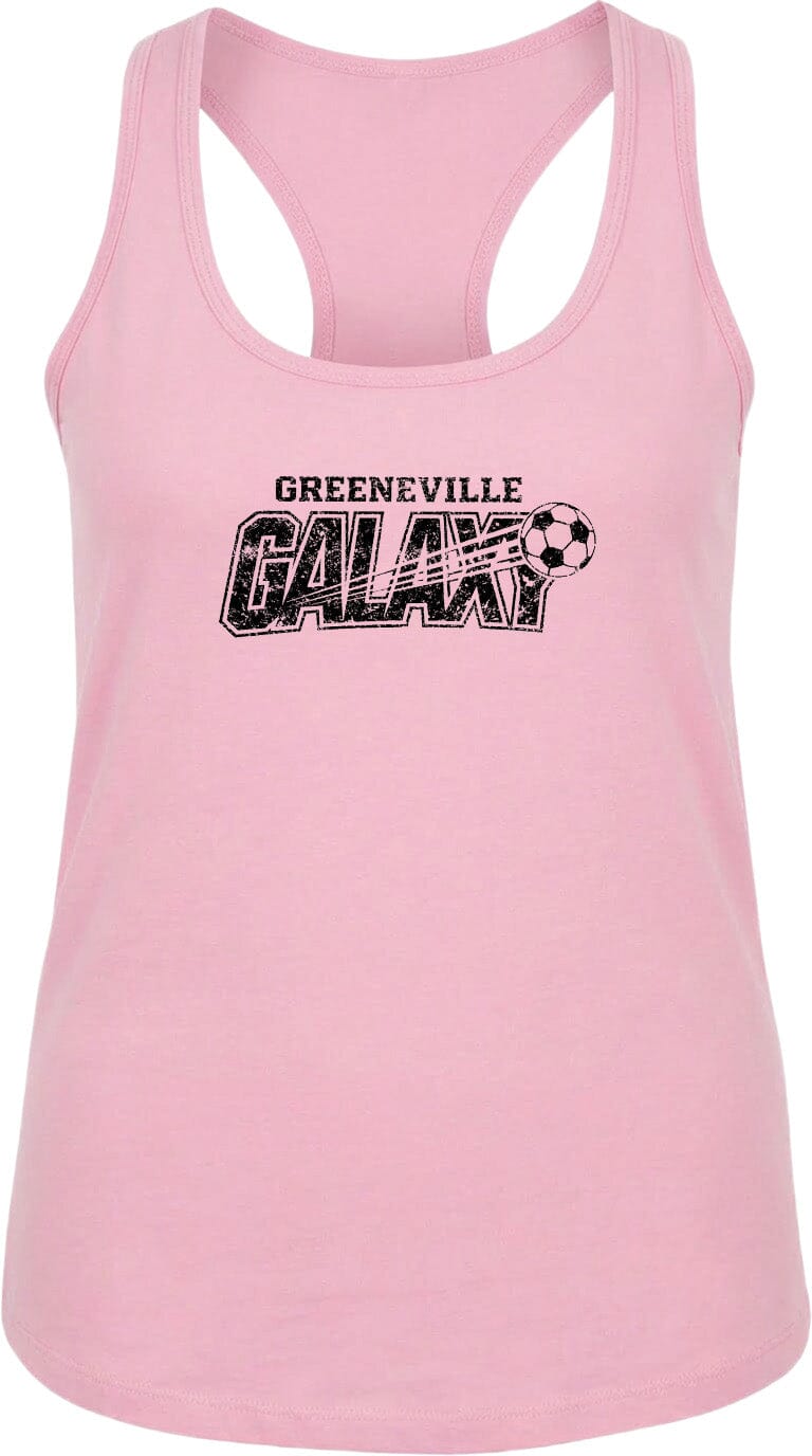 ADULT Greeneville Galaxy Distressed Chest Logo T Shirt | Hoodie | Long Sleeve | Sweatshirt | Crew Neck | Tank Top Fiesta Doodle waterproof vinyl sticker. dishwasher safe outdoor sticker.