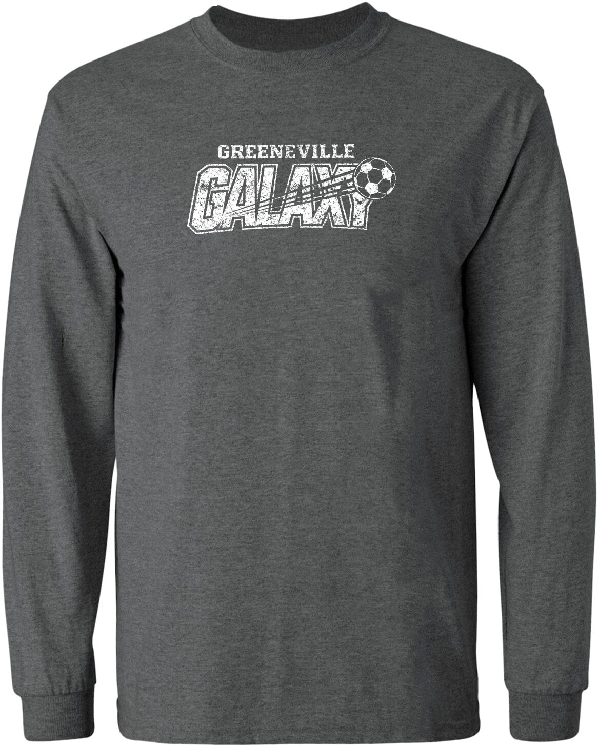 ADULT Greeneville Galaxy Distressed Chest Logo T Shirt | Hoodie | Long Sleeve | Sweatshirt | Crew Neck | Tank Top Fiesta Doodle waterproof vinyl sticker. dishwasher safe outdoor sticker.
