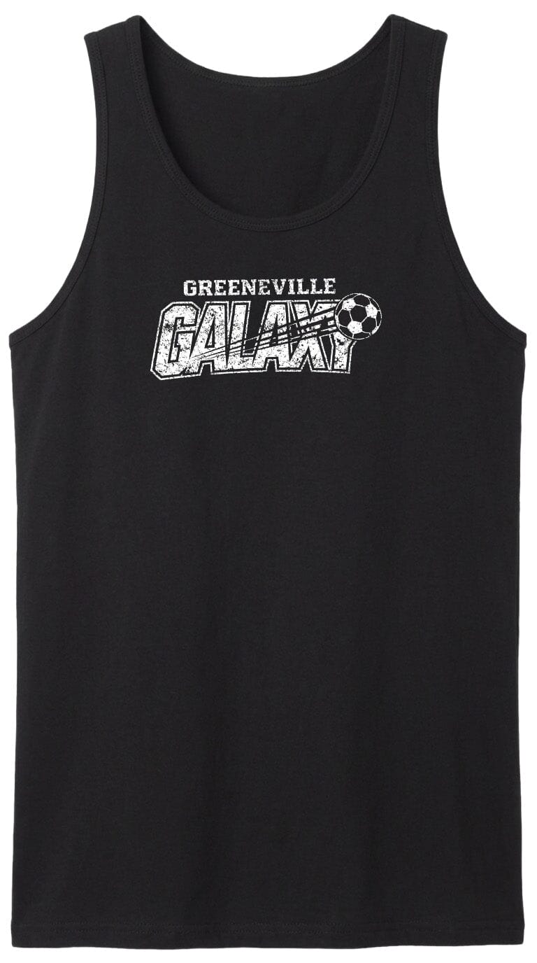 ADULT Greeneville Galaxy Distressed Chest Logo T Shirt | Hoodie | Long Sleeve | Sweatshirt | Crew Neck | Tank Top Fiesta Doodle waterproof vinyl sticker. dishwasher safe outdoor sticker.