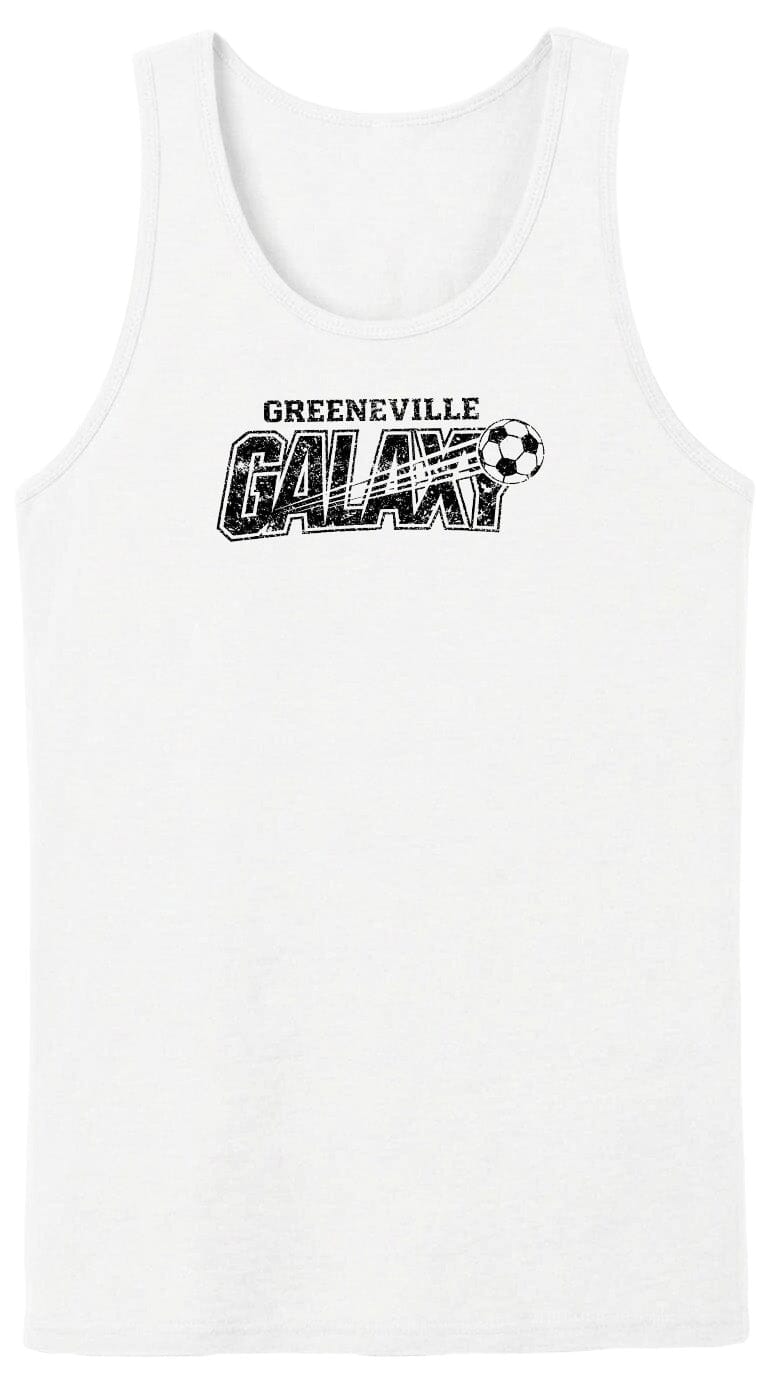 ADULT Greeneville Galaxy Distressed Chest Logo T Shirt | Hoodie | Long Sleeve | Sweatshirt | Crew Neck | Tank Top Fiesta Doodle waterproof vinyl sticker. dishwasher safe outdoor sticker.