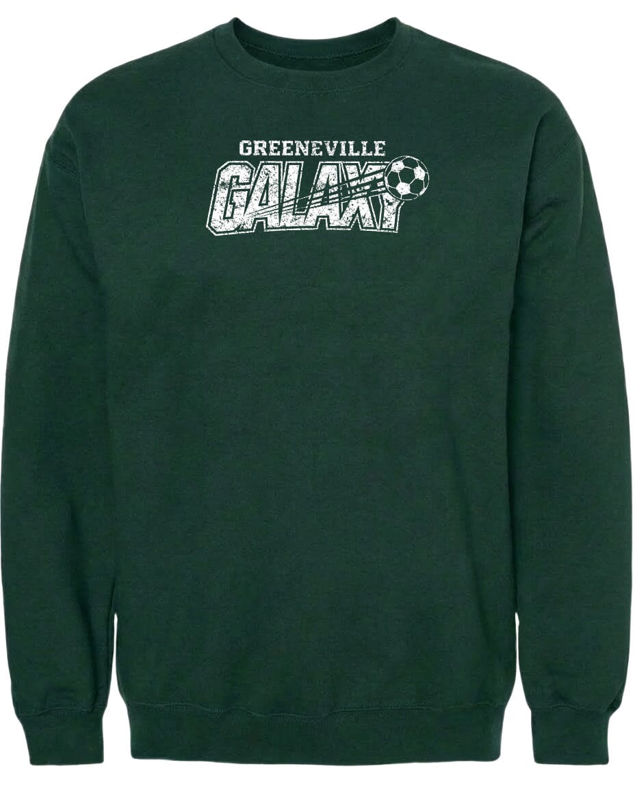 ADULT Greeneville Galaxy Distressed Chest Logo T Shirt | Hoodie | Long Sleeve | Sweatshirt | Crew Neck | Tank Top Fiesta Doodle waterproof vinyl sticker. dishwasher safe outdoor sticker.