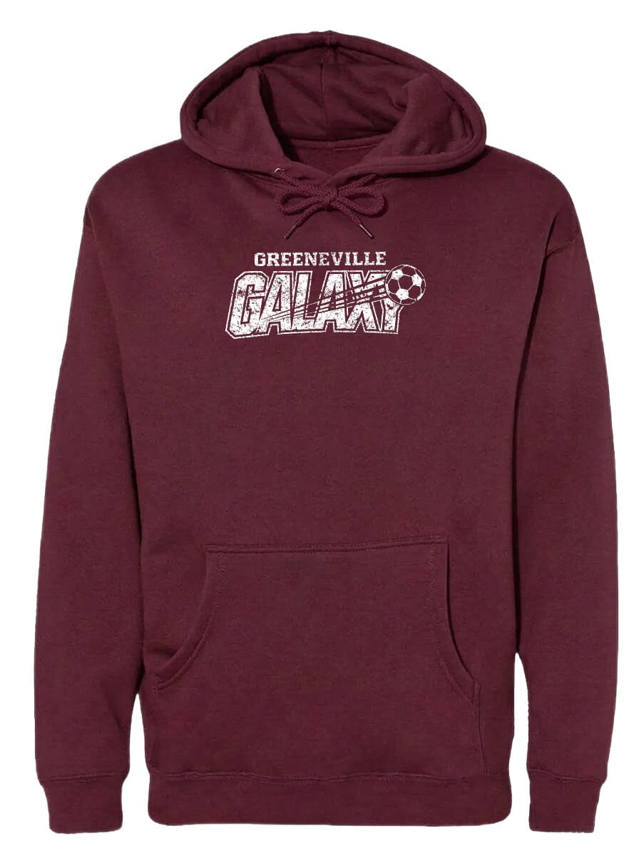 ADULT Greeneville Galaxy Distressed Chest Logo T Shirt | Hoodie | Long Sleeve | Sweatshirt | Crew Neck | Tank Top Fiesta Doodle waterproof vinyl sticker. dishwasher safe outdoor sticker.