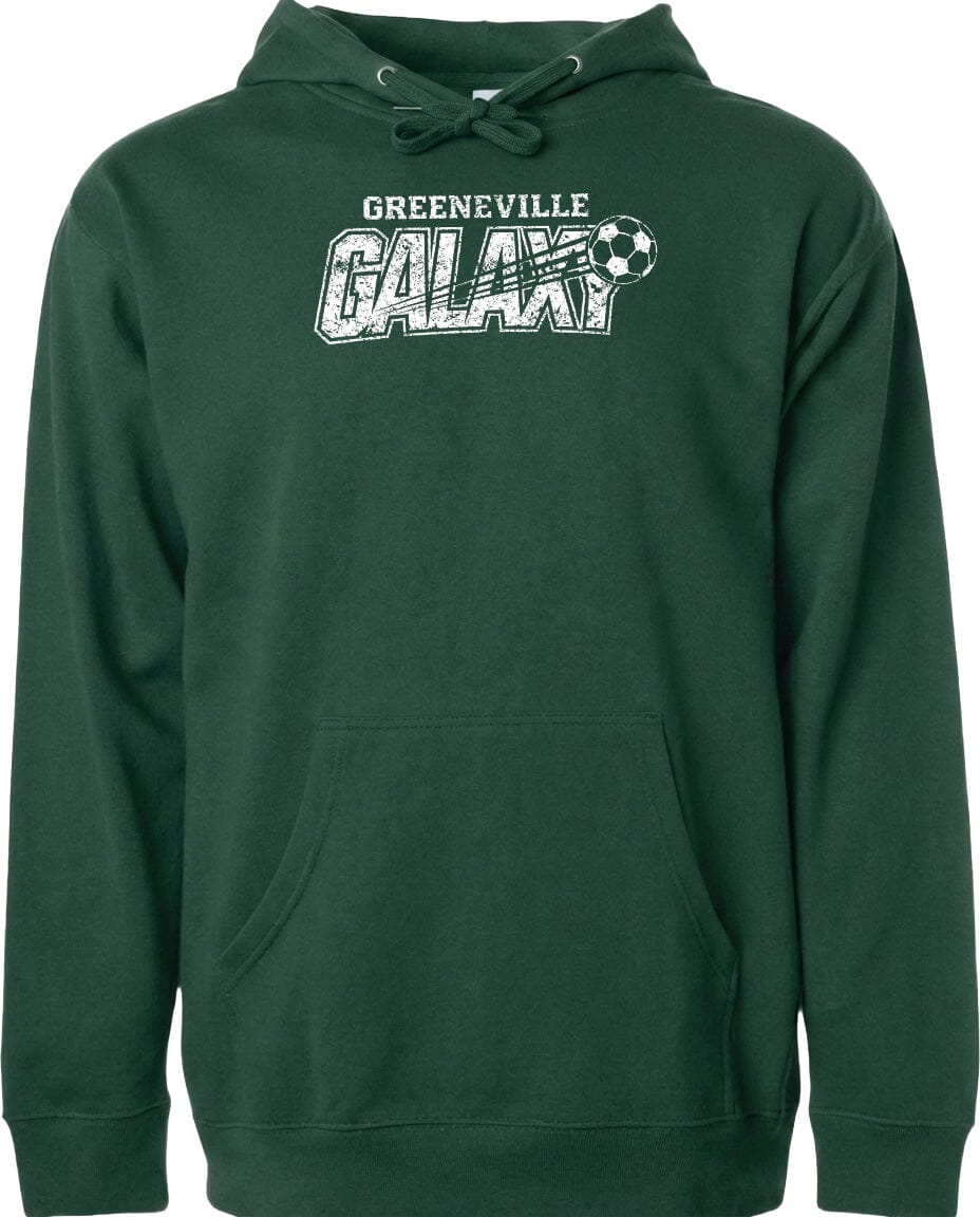 ADULT Greeneville Galaxy Distressed Chest Logo T Shirt | Hoodie | Long Sleeve | Sweatshirt | Crew Neck | Tank Top Fiesta Doodle waterproof vinyl sticker. dishwasher safe outdoor sticker.
