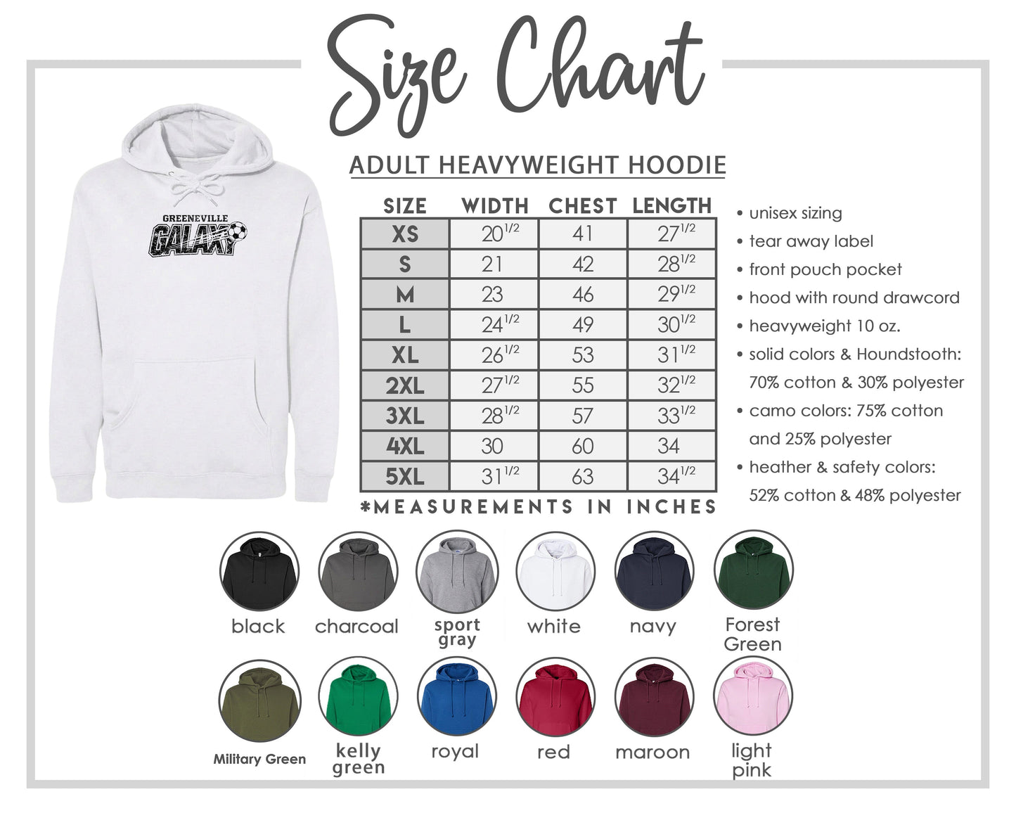 ADULT Greeneville Galaxy Distressed Chest Logo T Shirt | Hoodie | Long Sleeve | Sweatshirt | Crew Neck | Tank Top Fiesta Doodle waterproof vinyl sticker. dishwasher safe outdoor sticker.