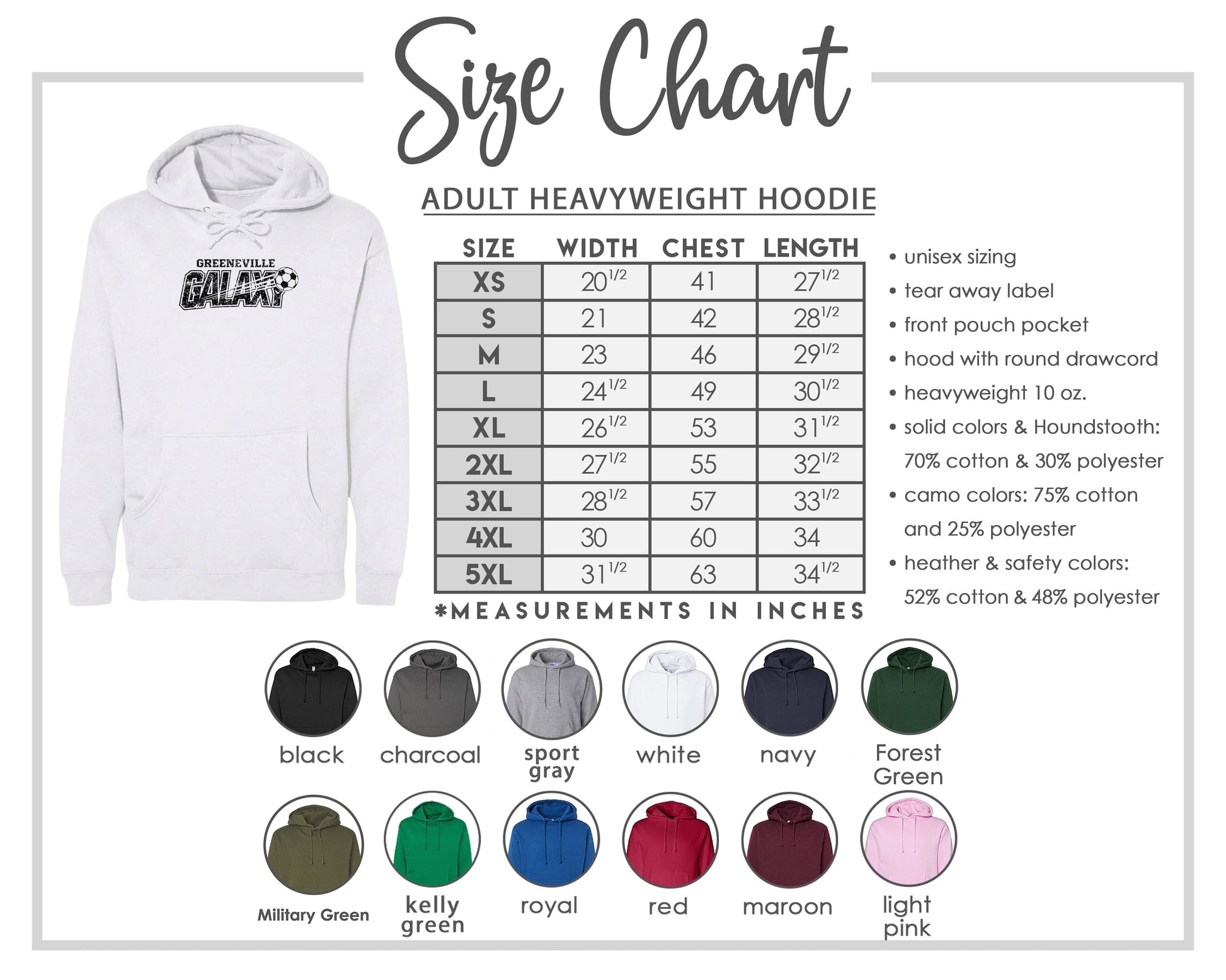 ADULT Greeneville Galaxy Distressed Chest Logo T Shirt | Hoodie | Long Sleeve | Sweatshirt | Crew Neck | Tank Top Fiesta Doodle waterproof vinyl sticker. dishwasher safe outdoor sticker.