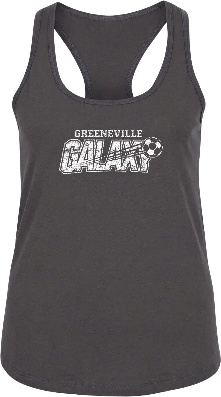 ADULT Greeneville Galaxy Distressed Chest Logo T Shirt | Hoodie | Long Sleeve | Sweatshirt | Crew Neck | Tank Top Fiesta Doodle waterproof vinyl sticker. dishwasher safe outdoor sticker.