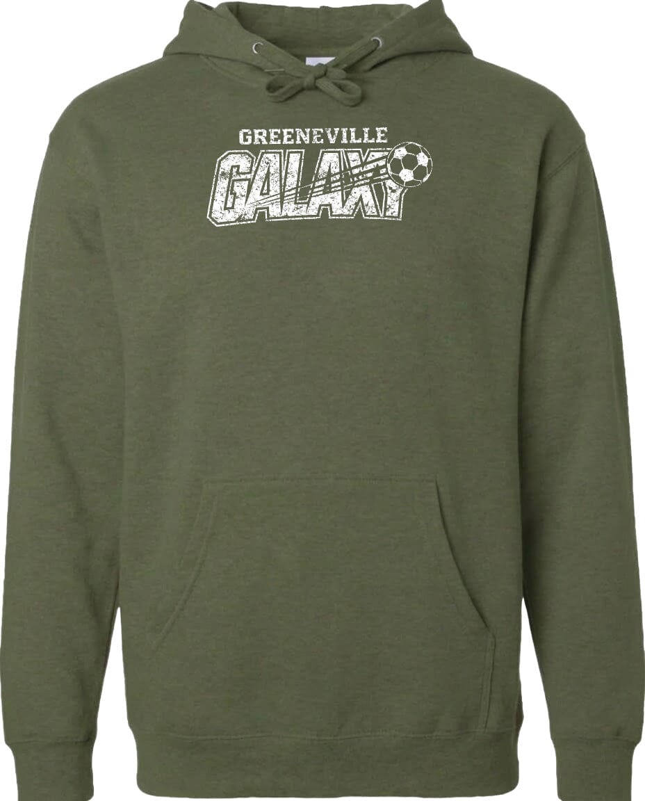 ADULT Greeneville Galaxy Distressed Chest Logo T Shirt | Hoodie | Long Sleeve | Sweatshirt | Crew Neck | Tank Top Fiesta Doodle waterproof vinyl sticker. dishwasher safe outdoor sticker.