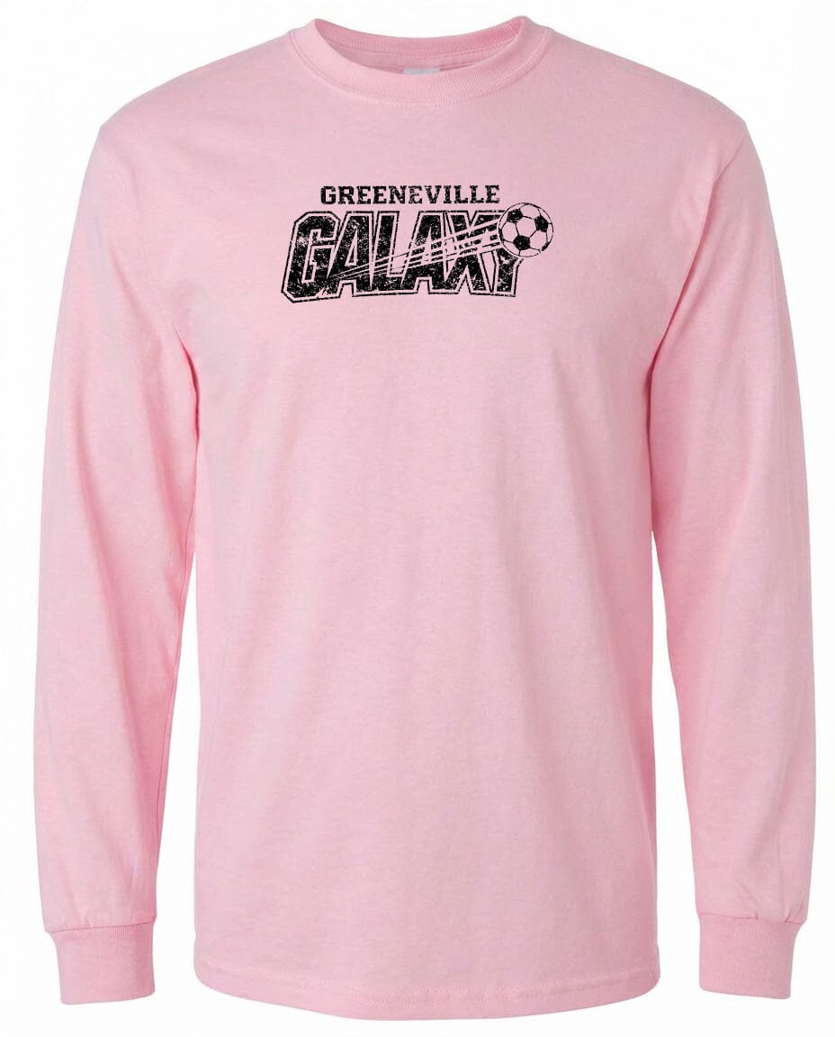 ADULT Greeneville Galaxy Distressed Chest Logo T Shirt | Hoodie | Long Sleeve | Sweatshirt | Crew Neck | Tank Top Fiesta Doodle waterproof vinyl sticker. dishwasher safe outdoor sticker.