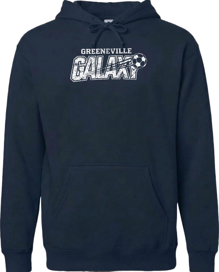 ADULT Greeneville Galaxy Distressed Chest Logo T Shirt | Hoodie | Long Sleeve | Sweatshirt | Crew Neck | Tank Top Fiesta Doodle waterproof vinyl sticker. dishwasher safe outdoor sticker.