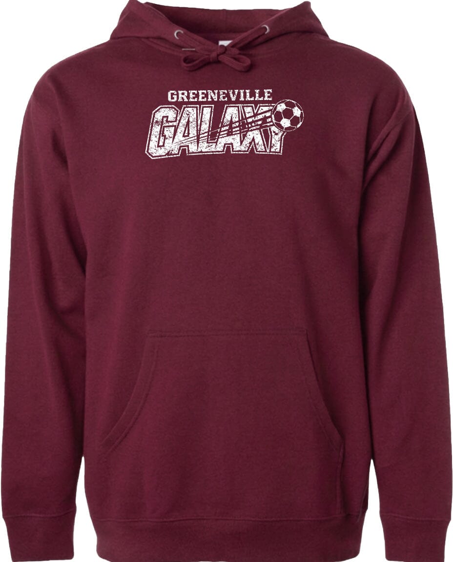 ADULT Greeneville Galaxy Distressed Chest Logo T Shirt | Hoodie | Long Sleeve | Sweatshirt | Crew Neck | Tank Top Fiesta Doodle waterproof vinyl sticker. dishwasher safe outdoor sticker.
