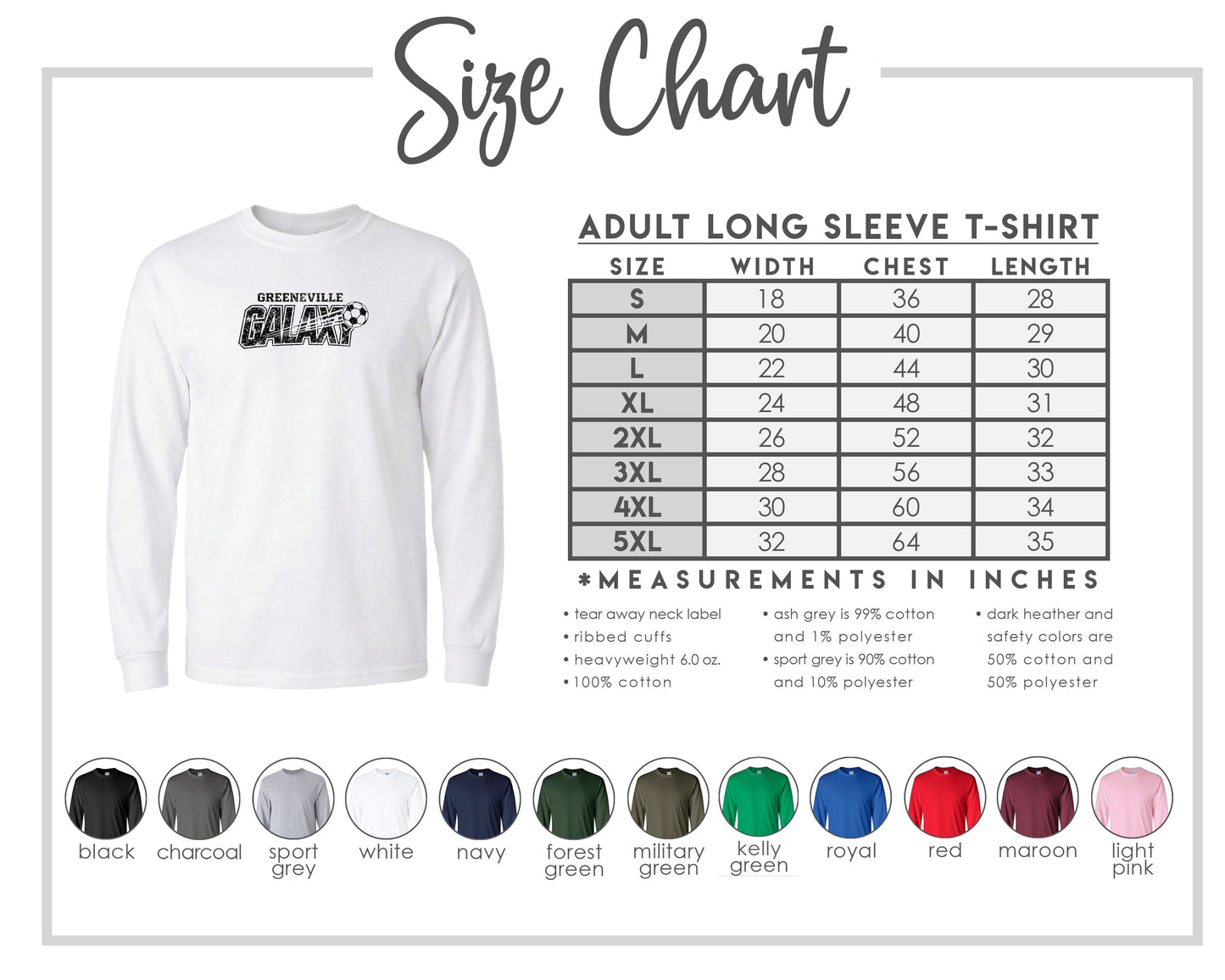 ADULT Greeneville Galaxy Distressed Chest Logo T Shirt | Hoodie | Long Sleeve | Sweatshirt | Crew Neck | Tank Top Fiesta Doodle waterproof vinyl sticker. dishwasher safe outdoor sticker.