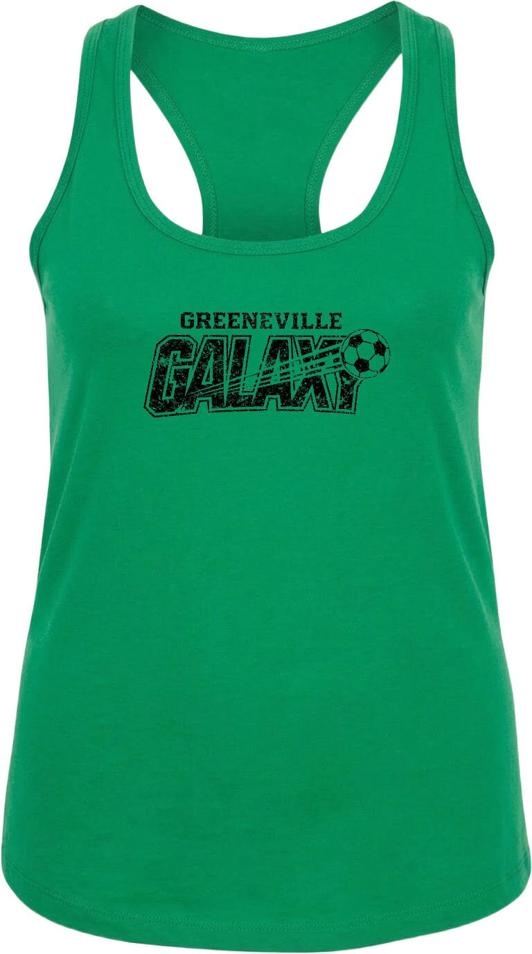 ADULT Greeneville Galaxy Distressed Chest Logo T Shirt | Hoodie | Long Sleeve | Sweatshirt | Crew Neck | Tank Top Fiesta Doodle waterproof vinyl sticker. dishwasher safe outdoor sticker.