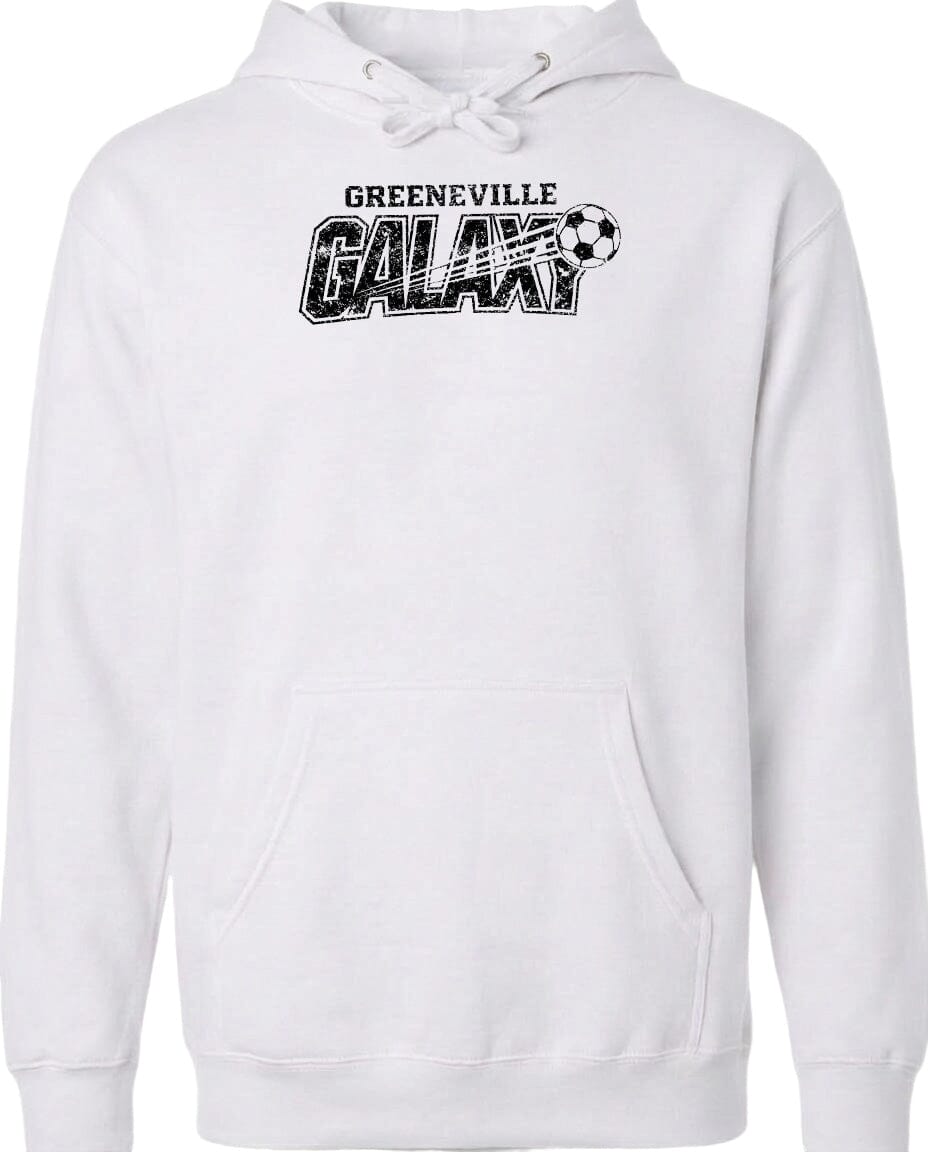 ADULT Greeneville Galaxy Distressed Chest Logo T Shirt | Hoodie | Long Sleeve | Sweatshirt | Crew Neck | Tank Top Fiesta Doodle Midweight Hoodie XS White waterproof vinyl sticker. dishwasher safe outdoor sticker.