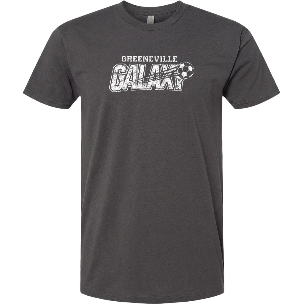ADULT Greeneville Galaxy Distressed Chest Logo T Shirt | Hoodie | Long Sleeve | Sweatshirt | Crew Neck | Tank Top Fiesta Doodle T Shirt XS Charcoal waterproof vinyl sticker. dishwasher safe outdoor sticker.