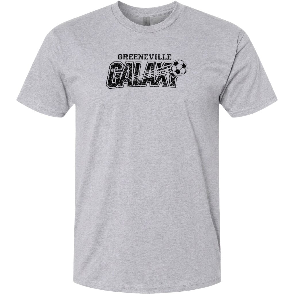 ADULT Greeneville Galaxy Distressed Chest Logo T Shirt | Hoodie | Long Sleeve | Sweatshirt | Crew Neck | Tank Top Fiesta Doodle T Shirt XS Sport Gray waterproof vinyl sticker. dishwasher safe outdoor sticker.