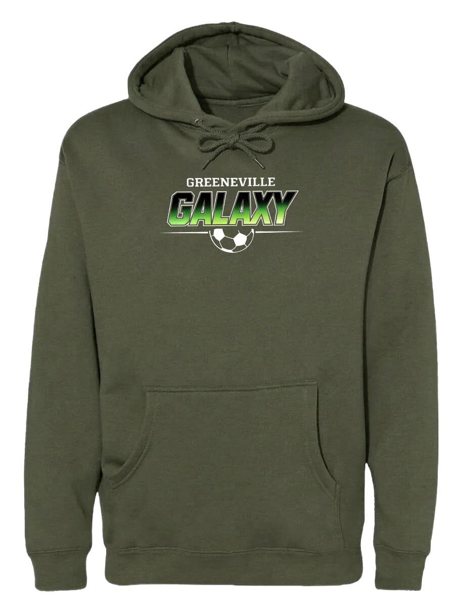 ADULT Greeneville Galaxy Green Fade Chest Logo T Shirt | Hoodie | Long Sleeve | Sweatshirt | Crew Neck | Tank Top Fiesta Doodle waterproof vinyl sticker. dishwasher safe outdoor sticker.