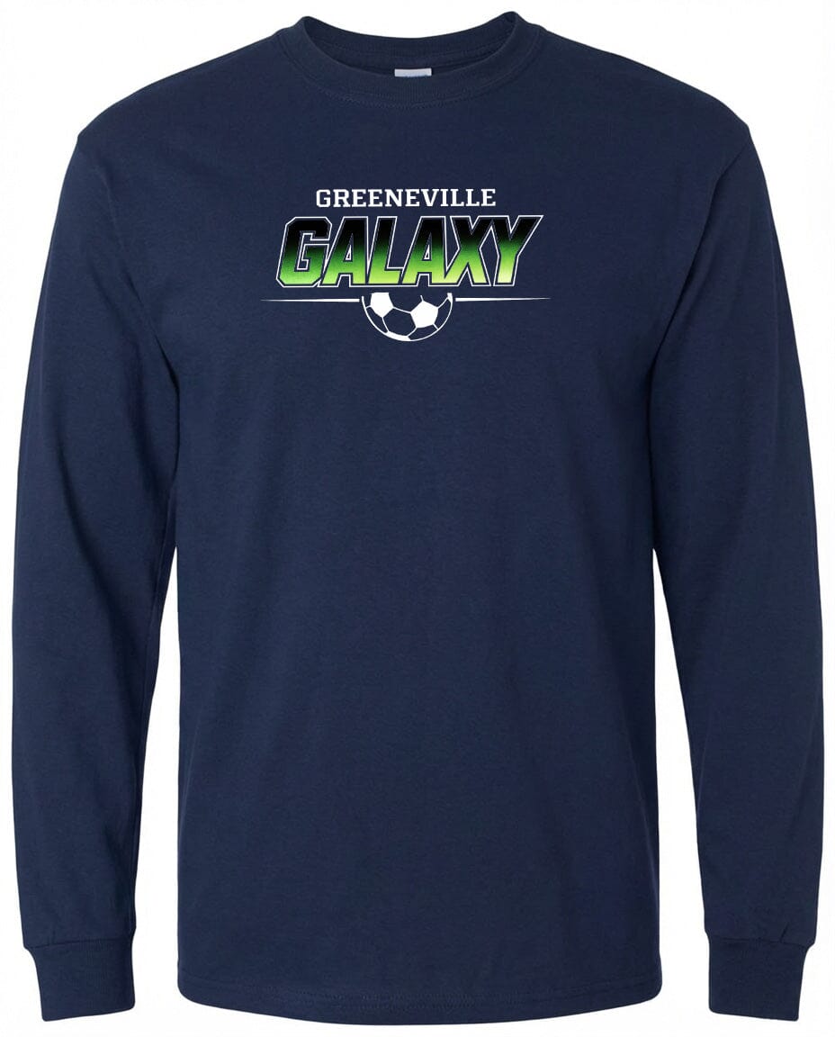 ADULT Greeneville Galaxy Green Fade Chest Logo T Shirt | Hoodie | Long Sleeve | Sweatshirt | Crew Neck | Tank Top Fiesta Doodle waterproof vinyl sticker. dishwasher safe outdoor sticker.