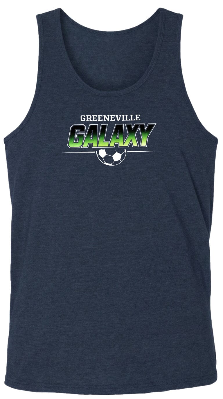 ADULT Greeneville Galaxy Green Fade Chest Logo T Shirt | Hoodie | Long Sleeve | Sweatshirt | Crew Neck | Tank Top Fiesta Doodle waterproof vinyl sticker. dishwasher safe outdoor sticker.