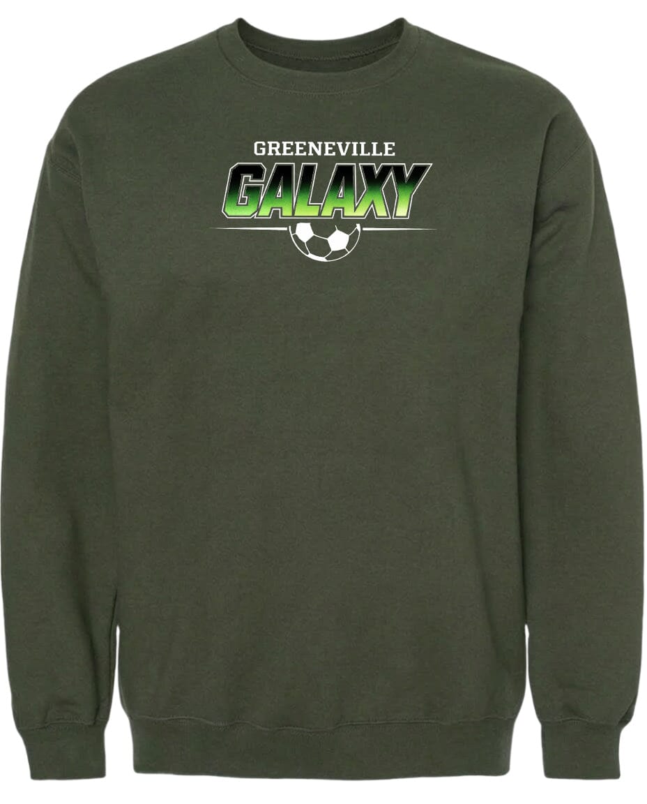 ADULT Greeneville Galaxy Green Fade Chest Logo T Shirt | Hoodie | Long Sleeve | Sweatshirt | Crew Neck | Tank Top Fiesta Doodle waterproof vinyl sticker. dishwasher safe outdoor sticker.