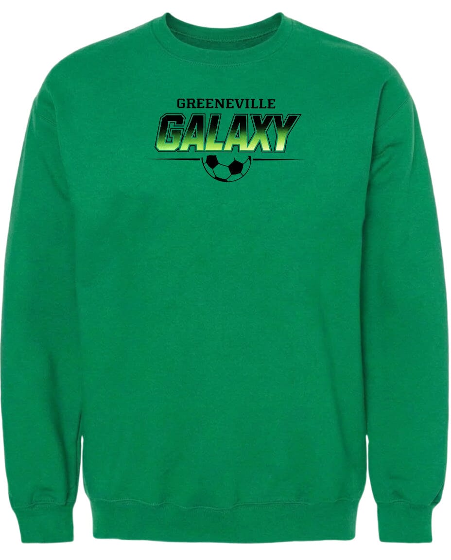 ADULT Greeneville Galaxy Green Fade Chest Logo T Shirt | Hoodie | Long Sleeve | Sweatshirt | Crew Neck | Tank Top Fiesta Doodle waterproof vinyl sticker. dishwasher safe outdoor sticker.