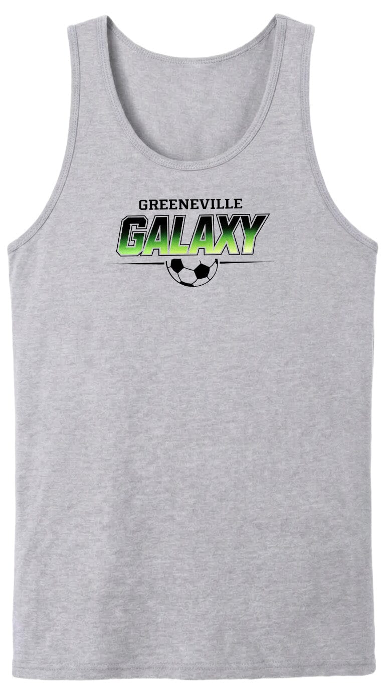 ADULT Greeneville Galaxy Green Fade Chest Logo T Shirt | Hoodie | Long Sleeve | Sweatshirt | Crew Neck | Tank Top Fiesta Doodle waterproof vinyl sticker. dishwasher safe outdoor sticker.