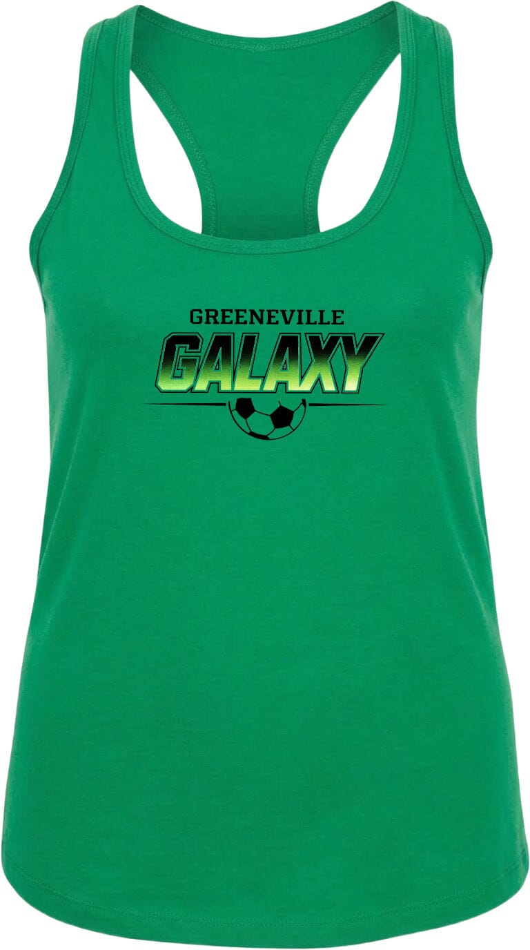 ADULT Greeneville Galaxy Green Fade Chest Logo T Shirt | Hoodie | Long Sleeve | Sweatshirt | Crew Neck | Tank Top Fiesta Doodle waterproof vinyl sticker. dishwasher safe outdoor sticker.