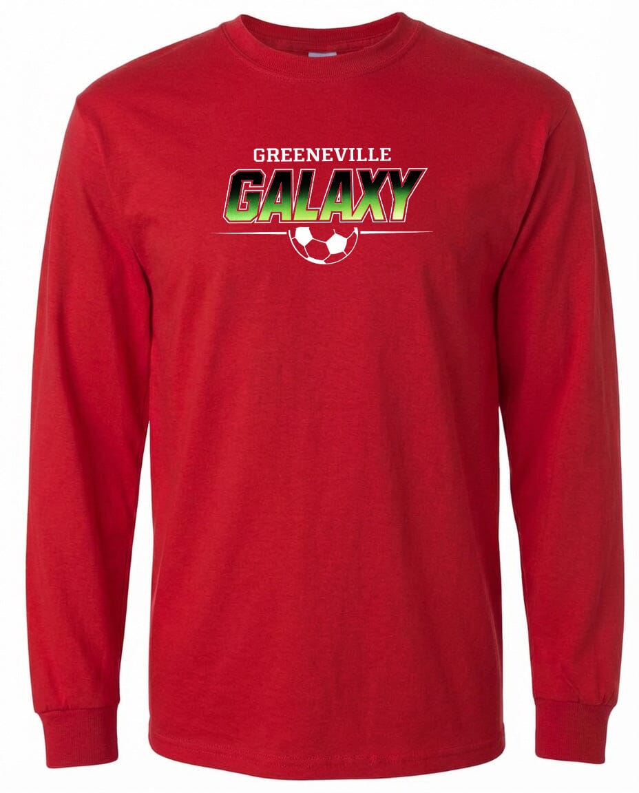 ADULT Greeneville Galaxy Green Fade Chest Logo T Shirt | Hoodie | Long Sleeve | Sweatshirt | Crew Neck | Tank Top Fiesta Doodle waterproof vinyl sticker. dishwasher safe outdoor sticker.
