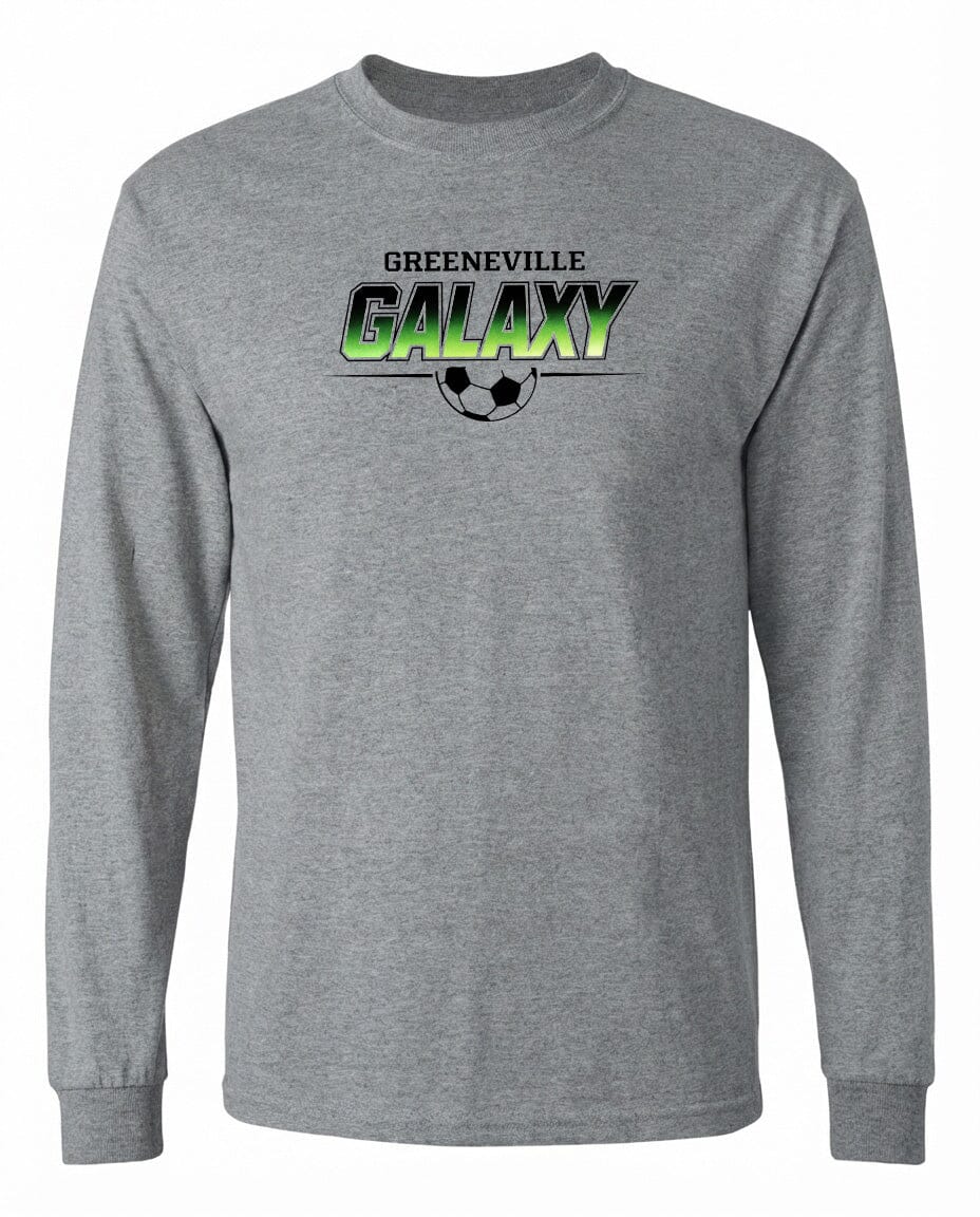 ADULT Greeneville Galaxy Green Fade Chest Logo T Shirt | Hoodie | Long Sleeve | Sweatshirt | Crew Neck | Tank Top Fiesta Doodle waterproof vinyl sticker. dishwasher safe outdoor sticker.