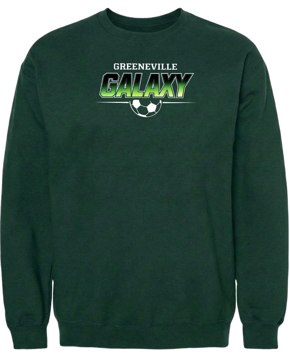 ADULT Greeneville Galaxy Green Fade Chest Logo T Shirt | Hoodie | Long Sleeve | Sweatshirt | Crew Neck | Tank Top Fiesta Doodle waterproof vinyl sticker. dishwasher safe outdoor sticker.