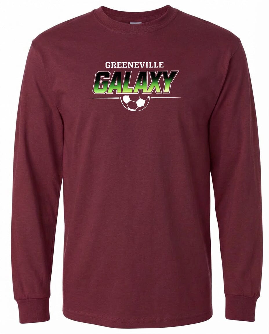 ADULT Greeneville Galaxy Green Fade Chest Logo T Shirt | Hoodie | Long Sleeve | Sweatshirt | Crew Neck | Tank Top Fiesta Doodle waterproof vinyl sticker. dishwasher safe outdoor sticker.