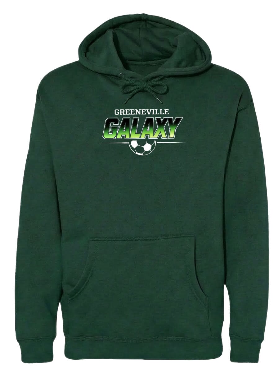 ADULT Greeneville Galaxy Green Fade Chest Logo T Shirt | Hoodie | Long Sleeve | Sweatshirt | Crew Neck | Tank Top Fiesta Doodle waterproof vinyl sticker. dishwasher safe outdoor sticker.