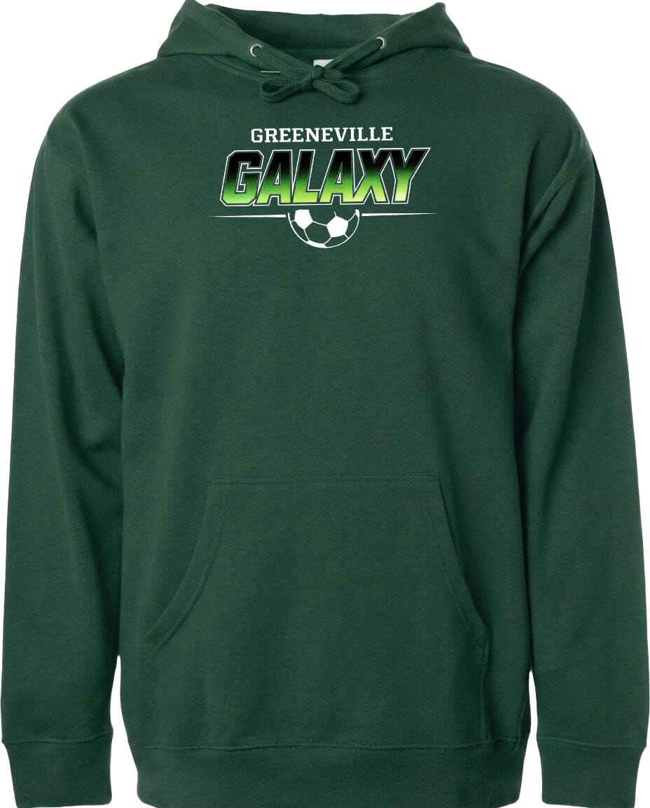 ADULT Greeneville Galaxy Green Fade Chest Logo T Shirt | Hoodie | Long Sleeve | Sweatshirt | Crew Neck | Tank Top Fiesta Doodle waterproof vinyl sticker. dishwasher safe outdoor sticker.