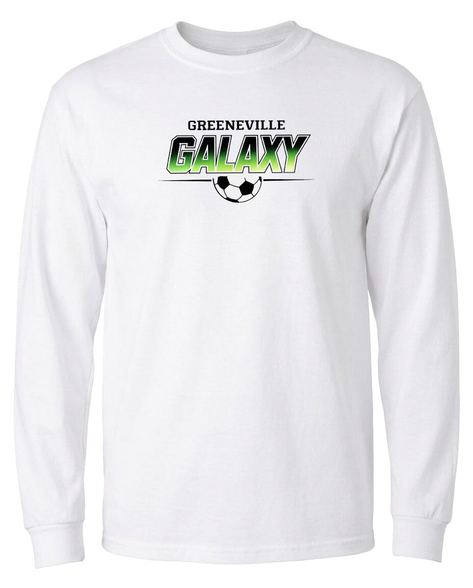 ADULT Greeneville Galaxy Green Fade Chest Logo T Shirt | Hoodie | Long Sleeve | Sweatshirt | Crew Neck | Tank Top Fiesta Doodle waterproof vinyl sticker. dishwasher safe outdoor sticker.