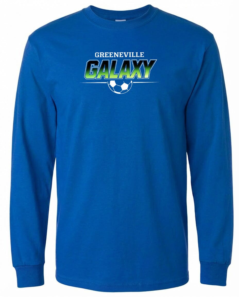 ADULT Greeneville Galaxy Green Fade Chest Logo T Shirt | Hoodie | Long Sleeve | Sweatshirt | Crew Neck | Tank Top Fiesta Doodle waterproof vinyl sticker. dishwasher safe outdoor sticker.
