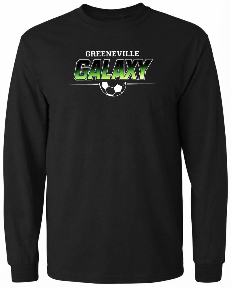 ADULT Greeneville Galaxy Green Fade Chest Logo T Shirt | Hoodie | Long Sleeve | Sweatshirt | Crew Neck | Tank Top Fiesta Doodle waterproof vinyl sticker. dishwasher safe outdoor sticker.