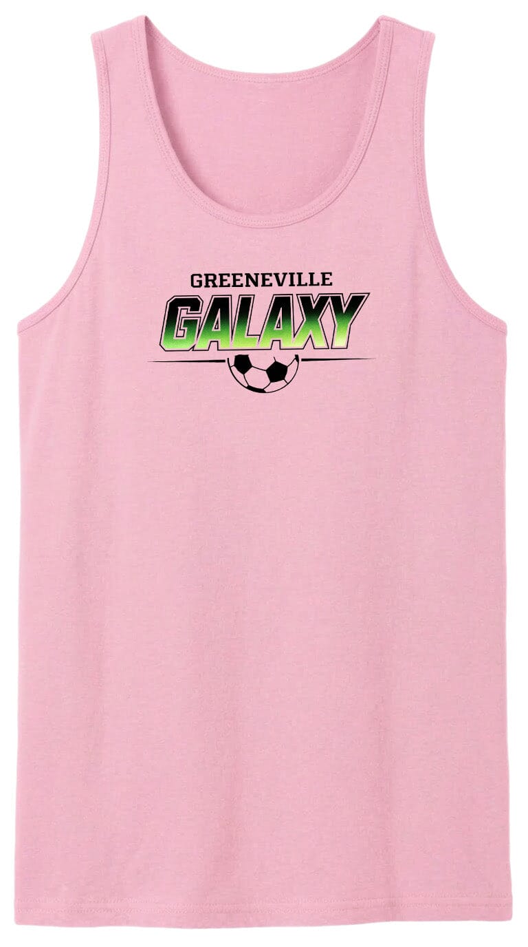 ADULT Greeneville Galaxy Green Fade Chest Logo T Shirt | Hoodie | Long Sleeve | Sweatshirt | Crew Neck | Tank Top Fiesta Doodle waterproof vinyl sticker. dishwasher safe outdoor sticker.