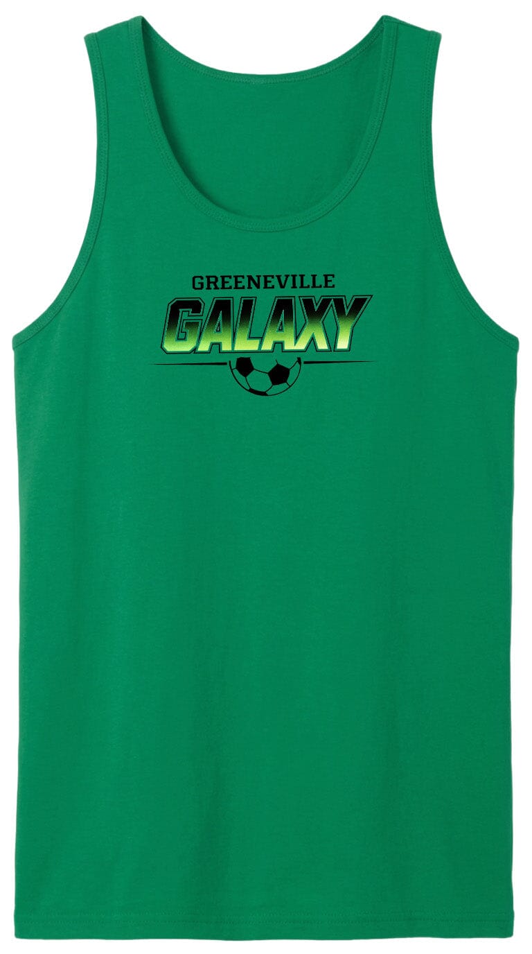 ADULT Greeneville Galaxy Green Fade Chest Logo T Shirt | Hoodie | Long Sleeve | Sweatshirt | Crew Neck | Tank Top Fiesta Doodle waterproof vinyl sticker. dishwasher safe outdoor sticker.