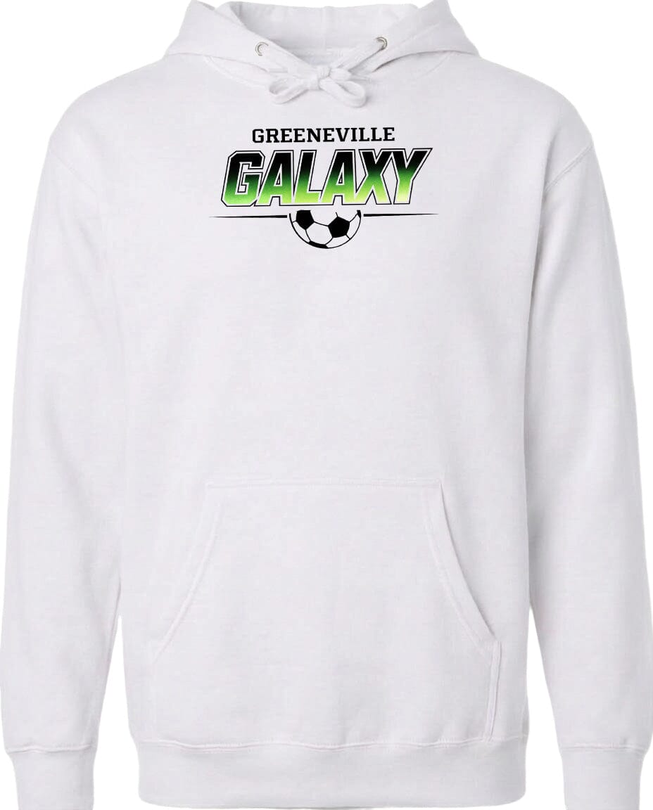 ADULT Greeneville Galaxy Green Fade Chest Logo T Shirt | Hoodie | Long Sleeve | Sweatshirt | Crew Neck | Tank Top Fiesta Doodle Midweight Hoodie XS White waterproof vinyl sticker. dishwasher safe outdoor sticker.