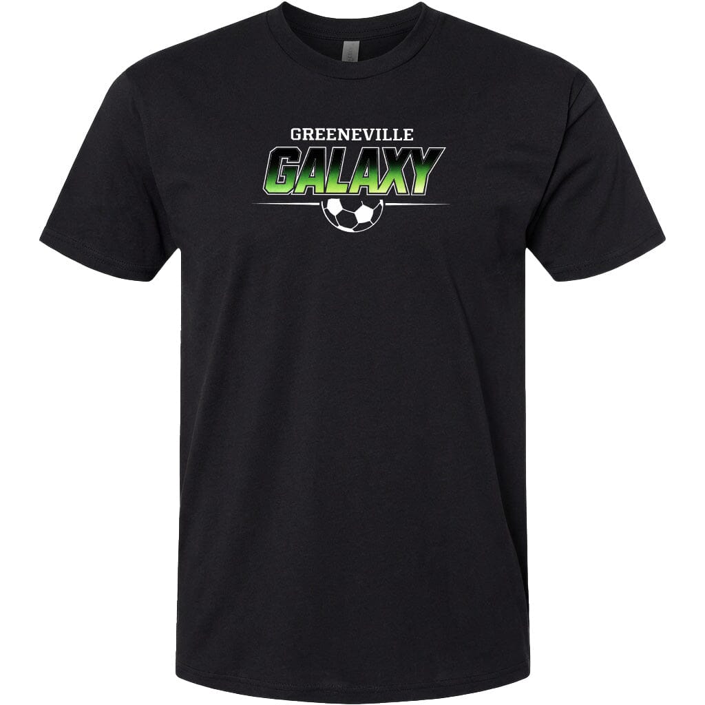 ADULT Greeneville Galaxy Green Fade Chest Logo T Shirt | Hoodie | Long Sleeve | Sweatshirt | Crew Neck | Tank Top Fiesta Doodle T Shirt XS Black waterproof vinyl sticker. dishwasher safe outdoor sticker.