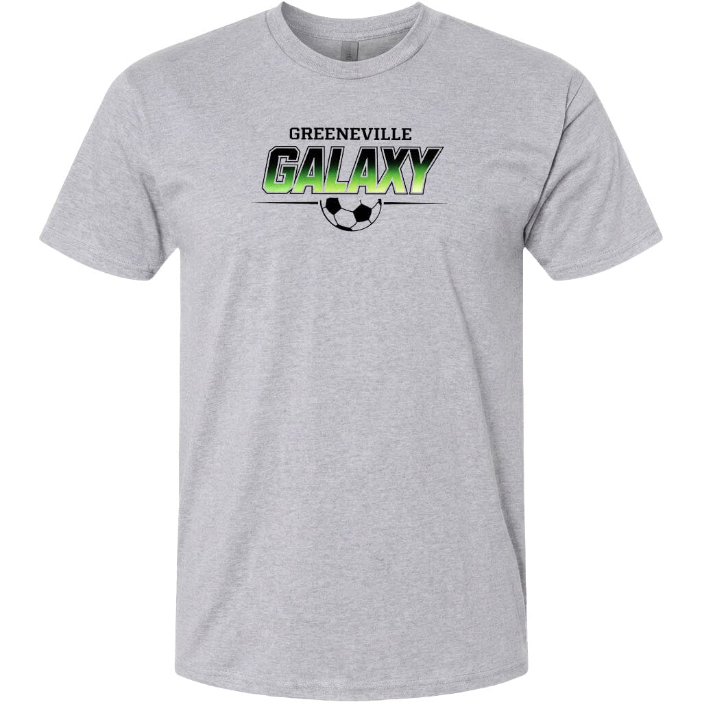 ADULT Greeneville Galaxy Green Fade Chest Logo T Shirt | Hoodie | Long Sleeve | Sweatshirt | Crew Neck | Tank Top Fiesta Doodle T Shirt XS Sport Gray waterproof vinyl sticker. dishwasher safe outdoor sticker.