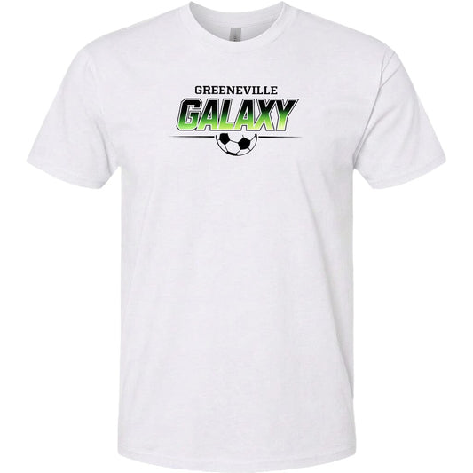 ADULT Greeneville Galaxy Green Fade Chest Logo T Shirt | Hoodie | Long Sleeve | Sweatshirt | Crew Neck | Tank Top Fiesta Doodle T Shirt XS White waterproof vinyl sticker. dishwasher safe outdoor sticker.