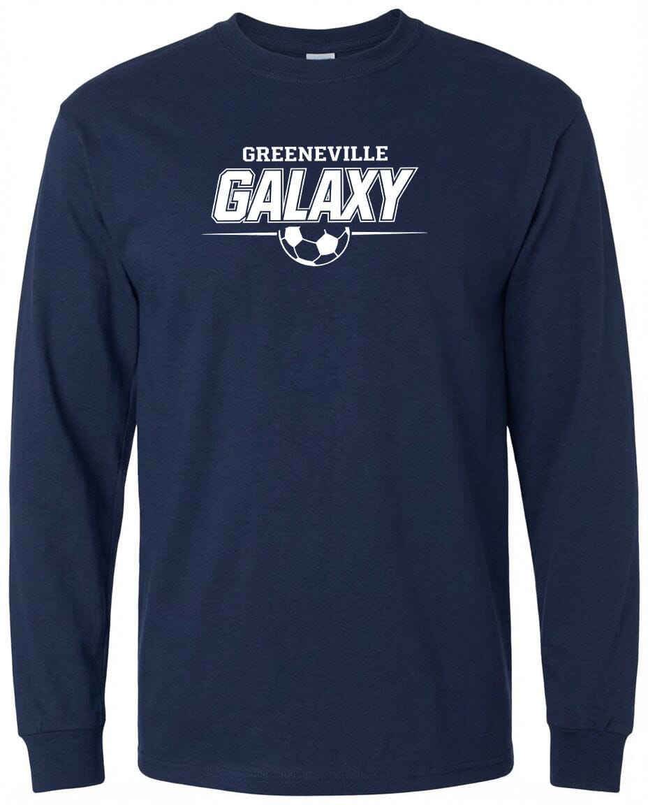 ADULT Greeneville Galaxy Line Chest Logo T Shirt | Hoodie | Long Sleeve | Sweatshirt | Crew Neck | Tank Top Fiesta Doodle waterproof vinyl sticker. dishwasher safe outdoor sticker.