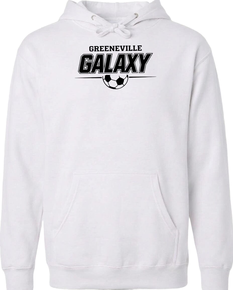 ADULT Greeneville Galaxy Line Chest Logo T Shirt | Hoodie | Long Sleeve | Sweatshirt | Crew Neck | Tank Top Fiesta Doodle Midweight Hoodie XS White waterproof vinyl sticker. dishwasher safe outdoor sticker.