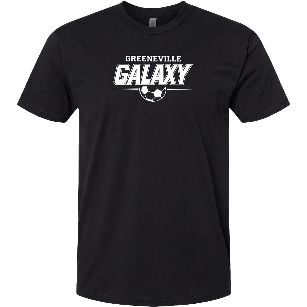 ADULT Greeneville Galaxy Line Chest Logo T Shirt | Hoodie | Long Sleeve | Sweatshirt | Crew Neck | Tank Top Fiesta Doodle T Shirt XS Black waterproof vinyl sticker. dishwasher safe outdoor sticker.