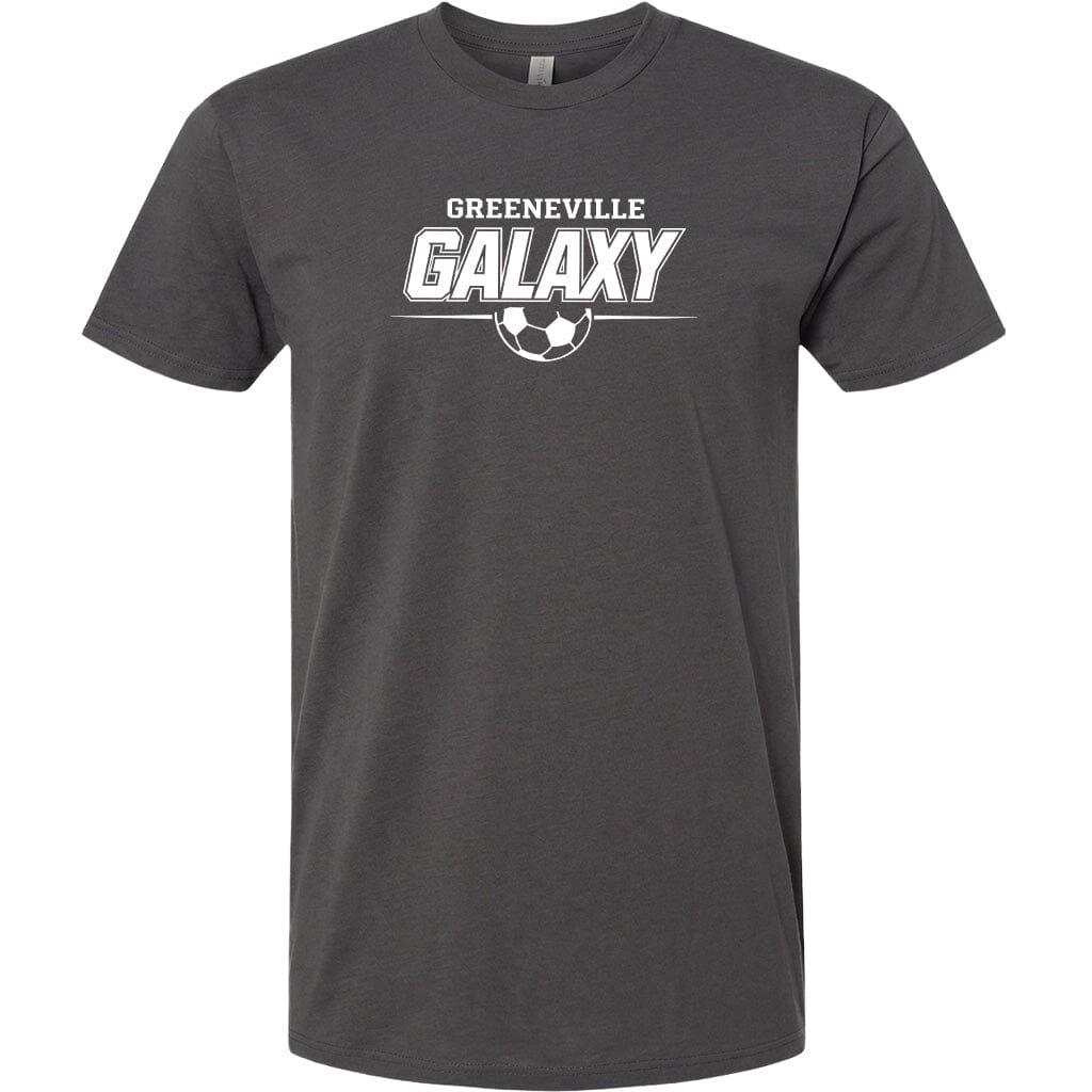 ADULT Greeneville Galaxy Line Chest Logo T Shirt | Hoodie | Long Sleeve | Sweatshirt | Crew Neck | Tank Top Fiesta Doodle T Shirt XS Charcoal waterproof vinyl sticker. dishwasher safe outdoor sticker.