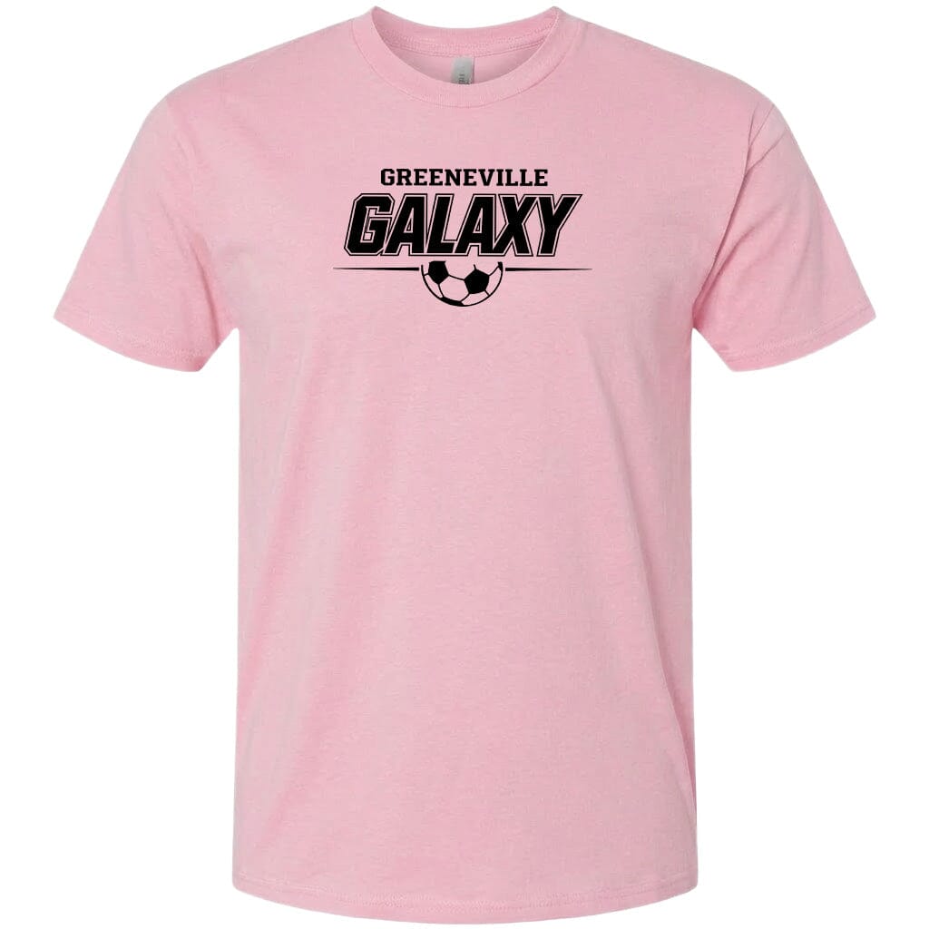 ADULT Greeneville Galaxy Line Chest Logo T Shirt | Hoodie | Long Sleeve | Sweatshirt | Crew Neck | Tank Top Fiesta Doodle T Shirt XS Light Pink waterproof vinyl sticker. dishwasher safe outdoor sticker.